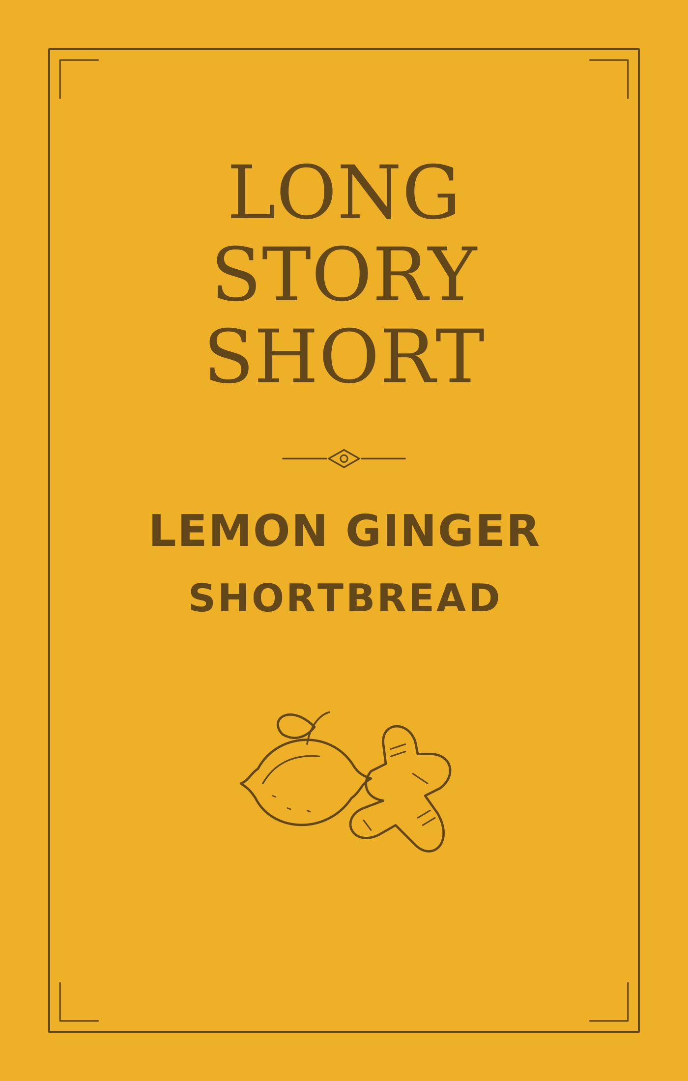 Lemon Ginger Shortbread label