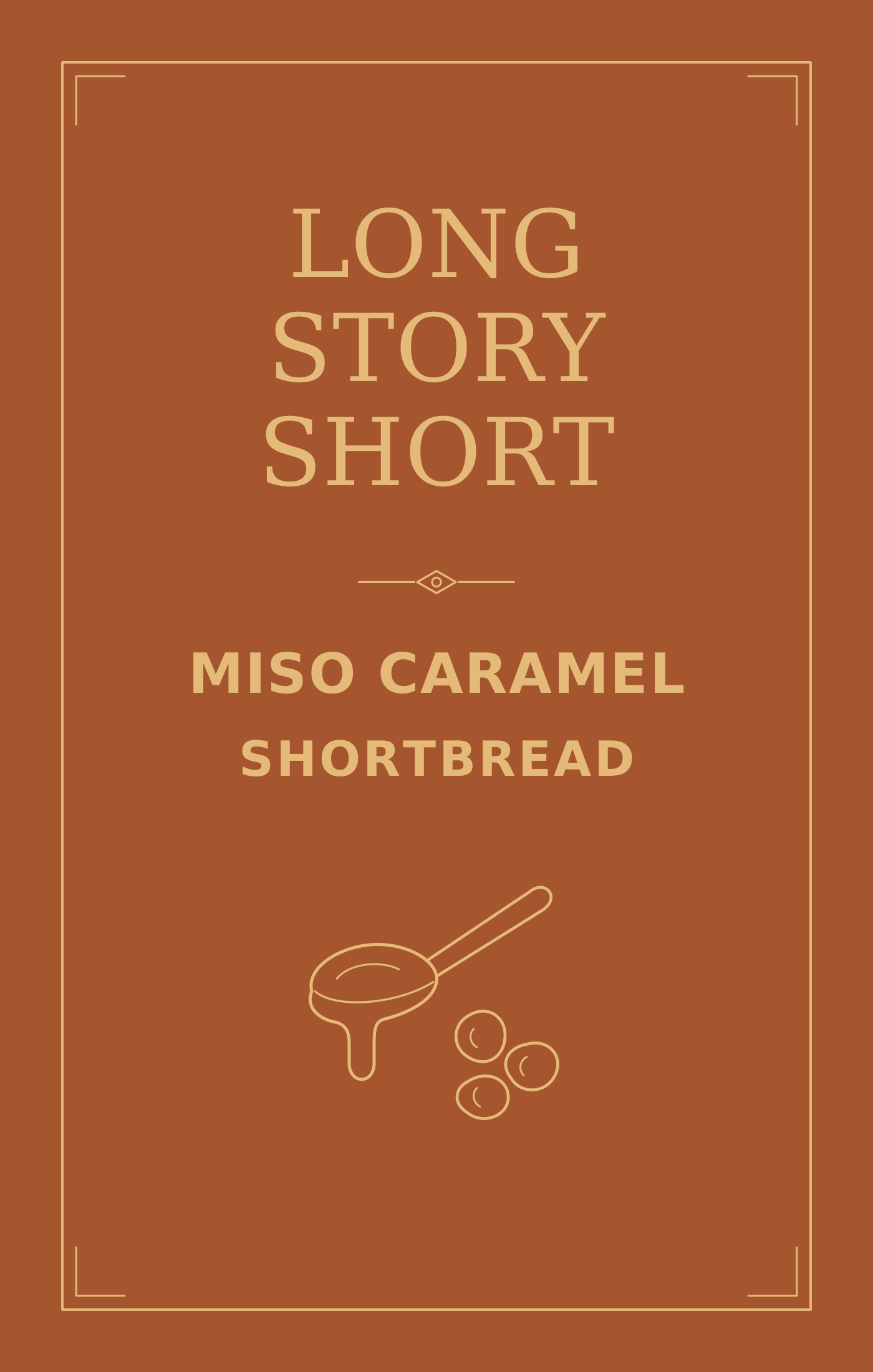 Miso Caramel Shortbread label